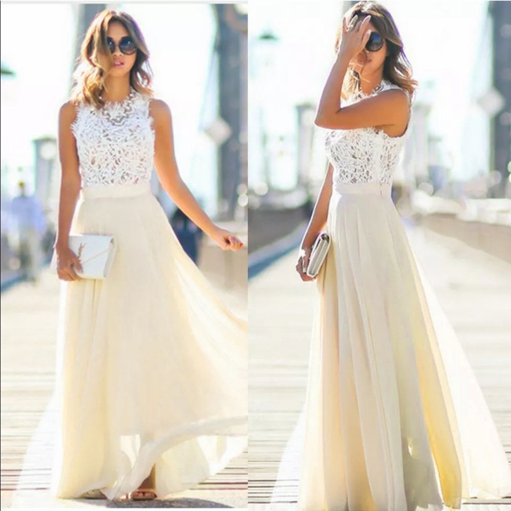 Beautiful Lace Top Gown - Picture 7 of 8